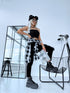 BLACK crop top "BETTY 004"